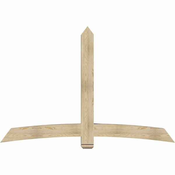 Ekena Millwork Bellingham Rough Sawn Timber Gable Bracket, Douglas Fir, 84"W x 56"H x 6"D x 6"F, 16/12 Pitch GBW084X56X0606BEL00RDF - main